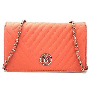 BADGLEY MISCHKA Coral Large Crossbody With Round Logo
